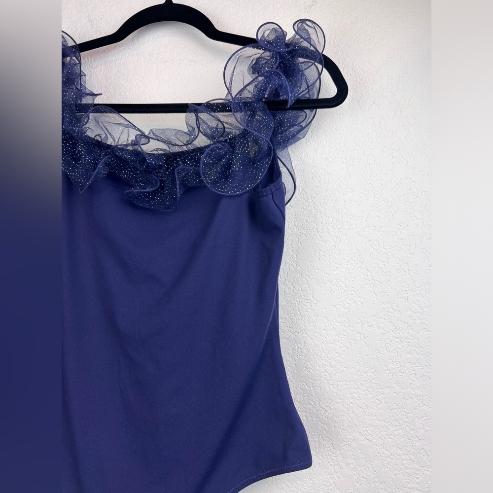Free People Haute Streak Bodysuit in Blue size Large - Picture 2 of 9